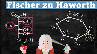 Einfach erklärt FLOH  Fischer zu Haworth Projektion am Beispiel der Glucose [upl. by Annahgiel]