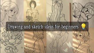 Drawing and sketch ideas  cute drawings  ideas for beginners part10 [upl. by Alel]