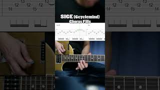 Sige 6cyclemind chorus fills cover with tabs sige 6cyclemind guitarcover guitartabs shorts [upl. by Wanids419]