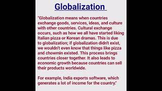 What is Globalisation  Globalisation Defination globalisation shorts education [upl. by Illek]