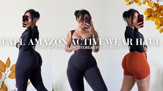 Amazon Activewear Fall 2024 🍁 THE BEST Lululemon DUPES Affordable Activewear [upl. by Shaum770]