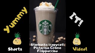 Starbucks pistachio crème Frappuccino copycat  Yummy It Food [upl. by Nocaj]