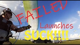 PARAMOTOR TRIKE Failed Launches Keepin it Real [upl. by Leiso376]