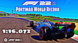 F1 22 Portimao World Record 116072 [upl. by Jehiel]