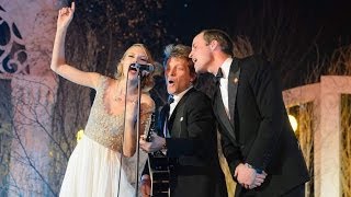 Taylor Swift Sings With Prince William And Bon Jovi [upl. by Kovacs]