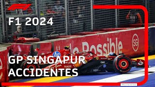 F1 2024  GP Singapur CRASHES ReSubido [upl. by Puett968]