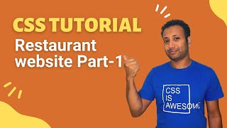 css full course bangla tutorial 64  Project 4  Restaurant project part1 [upl. by Anilave]