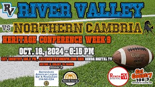 River Valley vs Northern Cambria Football 101824 [upl. by Chatterjee603]