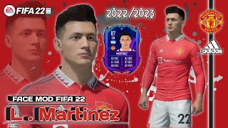 Lisandro Martinez Face mod Fifa 22 [upl. by Roleat]