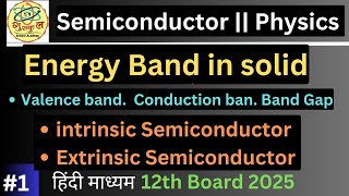 1  Chapter 14  Semiconductor  Energy band in solid  intrinsic amp Extrinsic Semiconductor [upl. by Ferdinand]