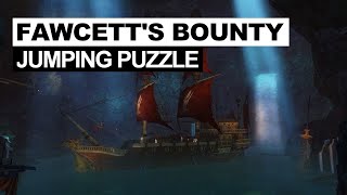 Guild Wars 2  Fawcetts Bounty Jumping Puzzle Guide [upl. by Eanat]