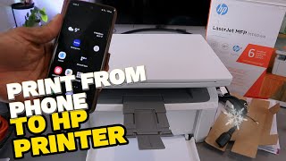 How to Print From Phone to HP Laserjet M140We Printer  Android Print Tutorial [upl. by Hayarahs139]