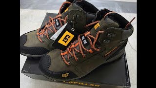 Unboxing Caterpillar Safety shoes Navigator Mid Wp ST [upl. by Fugere123]