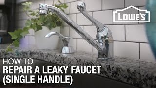 How to Fix A Dripping or Leaky Single Handle Faucet [upl. by Maupin54]