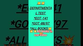 Departmental test APTG EOT141GOT8897 ALL BOOKS DETAILS Sanacreations10k [upl. by Aehta]