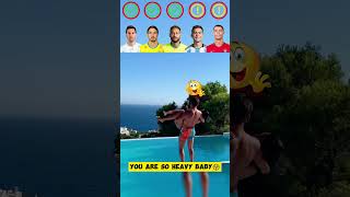 Ronaldo vs Messi vs Neymar vs Ibrahimovic vs Dybala  Diving Challenge🏊🏻‍♂️😍 [upl. by Einnaffit]