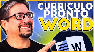 🔴 MELHOR CURRÍCULO PRONTO NO WORD Modelo CURRÍCULO no Word Bonito e Simples para Editar Rápido✔ [upl. by Anairotciv]