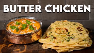 Restaurant Style Butter Chicken With Homemade Garlic Naan [upl. by Ruvolo609]