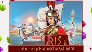 vlog Unboxing von Playmobil Römisches Schiff  Römische Galeere 5390 [upl. by Husch]