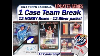 2024 Topps Update HOBBY 1 Case 12 Box TEAM break 6 eBay 110524 [upl. by Uhej191]