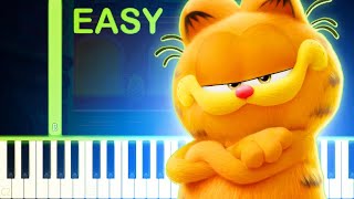 Then There Was You  THE GARFIELD MOVIE  EASY Piano Tutorial [upl. by Giustino]