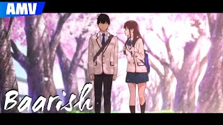 Kimi No Suizou Wo Tabetai 「Hindi AMV」 Baarish [upl. by Scharf]