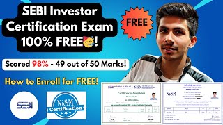 SEBI Investor Certification Examination by NISM How to enroll for FREE amp syllabus✅👍nismexam sebi [upl. by Richmound184]