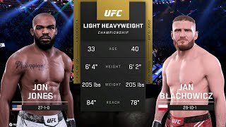 Jon Jones vs Jan Blachowicz Full Fight  UFC 5 Fight Night [upl. by Negyam615]