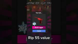 GETTING RED LUGER ON MM2 roblox mm2 murdermystry2 [upl. by Lalage]