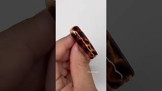 How to Tortoise Shell Nails nailartideas fallnails fallseason autumnails nailart [upl. by Hadrian]