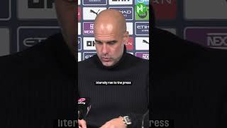 No apologies from Pep for being LATE🤣 [upl. by Rasia]