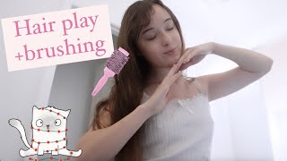 ASMR hair brushing 🎀💈 [upl. by Gilbart918]