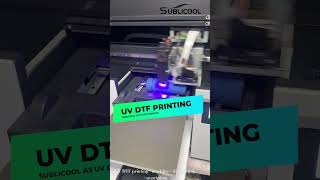 How the UV DTF printing working for the thermos cup [upl. by Annekahs]