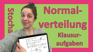 ZUSAMMENFASSUNG Normalverteilung  Typische Klausuraufgaben wie im Abitur Stochastik [upl. by Redienhcs369]