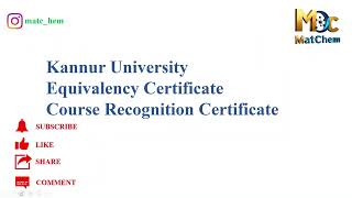 genuinenesscertificate equivalencycertificate kannuruniversity LBSSET KTET kpsc [upl. by Ahsinom]