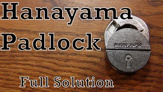 How to Solve the Hanayama Padlock Puzzle [upl. by Eidnahs]