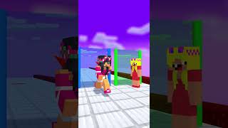 Love Run Aphmau And Noob Girls  Imagine Dragon minecraftanimation fypシ゚ minecraftshorts [upl. by Namilus]