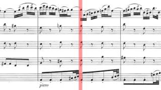 BWV 1041  Violin Concerto in A Minor Scrolling [upl. by Sonia949]