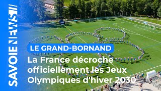 Les Alpes françaises décrochent officiellement les Jeux Olympiques dhiver 2030 [upl. by Lehctim]