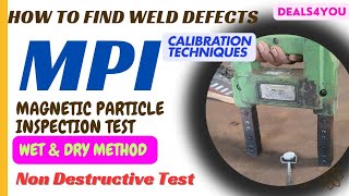 Welding Inspection Magnetic Particle Inspection MPI Test of Weld Joint ndt welder welding [upl. by Okoy]