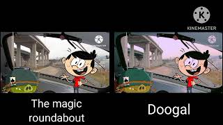 Doogal train chase scene remake Side by side [upl. by Rona43]