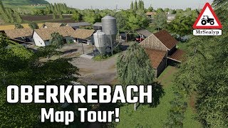 OBERKREBACH NEW MOD MAP MAP TOUR Farming Simulator 19 PS4 [upl. by Nosylla]