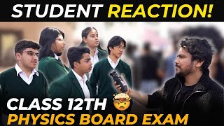 Class 12th Physics Board Exam🔥 Student Reaction  Exam Review 202324 [upl. by Gualtiero]