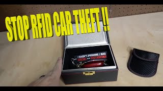 Faraday Box RFID Blocking To Stop Car Theft [upl. by Ttcos]