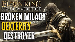 OVERPOWERED Elden Ring DLC Milady Build [upl. by Worlock]