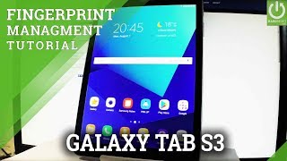 Add Fingerprint SAMSUNG Galaxy Tab S3  Set Up Fingerprint [upl. by Enohsal]