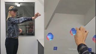 Microsoft HoloLens 2 view and experience from the wearer of the device [upl. by Inalak]