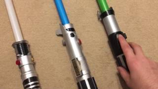 Ultimate Fx and Disney Lightsaber collection galaxysedge lightsaber disney starwars hasbro [upl. by Juxon]