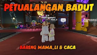 DIKEJAR MACAMMACAM BADUT ADA DISINI HEBOH SENDIRI MAMALI amp CACA robloxindonesia [upl. by Arimahs]