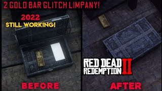 Red Dead Redemption 2  2 GOLDBAR GLITCH AT LIMPANY PATCH 129 PS4 2022 STILL WORKING [upl. by Vetter]